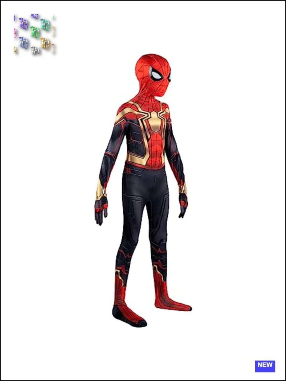 Spider-Man Zentai Costume, Stretch Spandex Jumpsuit, Kids Halloween